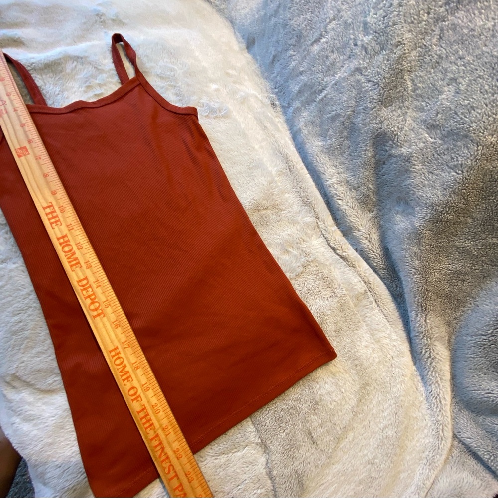 10/$20 Ribbed Rust Tank Top - Picture 5 of 7